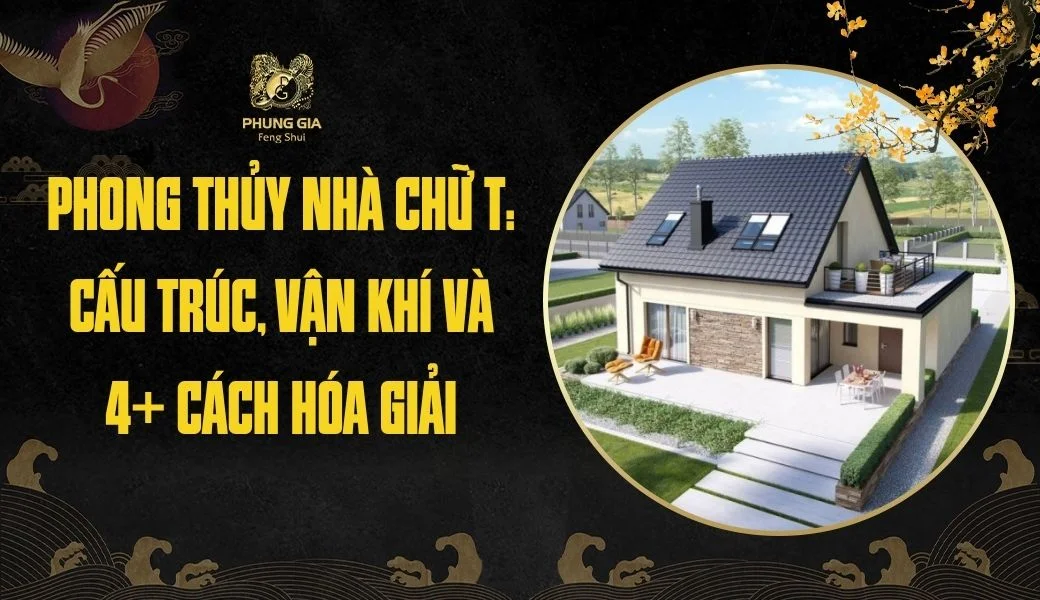 Phong thủy nhà chữ T: Cấu trúc, vận khí và 4+ cách hóa giải